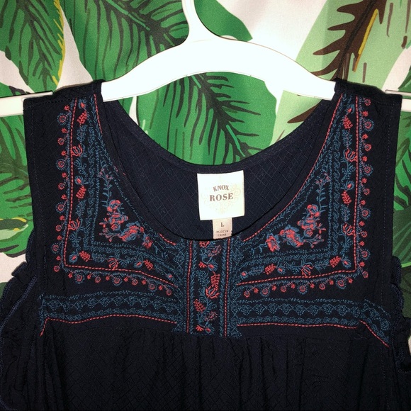 Navy “Cold Shoulder” Dress - Picture 4 of 4